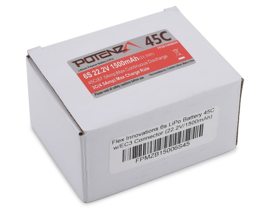 Batteries * | Flex Innovations 6S Lipo Battery 45C (22.2V/1500Mah) W/Ec3 Connector