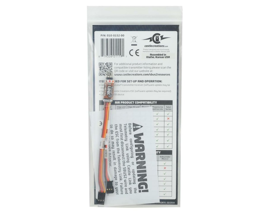 Electronics * | Castle Creations S-Bus 2 Telemetry Link