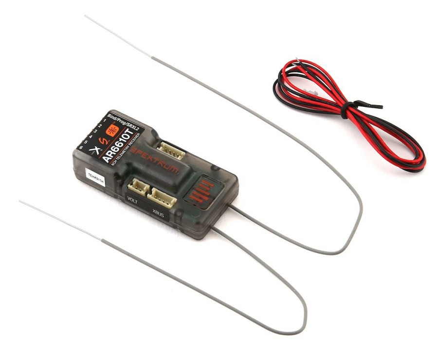 Electronics * | Spektrum Rc Ar6610T 6 Channel Dsmx Aircraft Telemetry Receiver