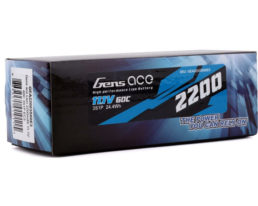 Batteries * | Gens Ace 3S Lipo Battery 60C (11.1V/2200Mah) W/Ec3 Connector