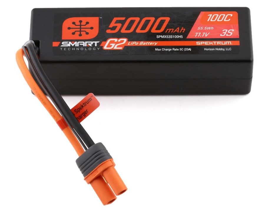 Batteries * | Spektrum Rc 3S Smart G2 Lipo 100C Battery Pack (11.1V/5000Mah) W/Ic5 Connector