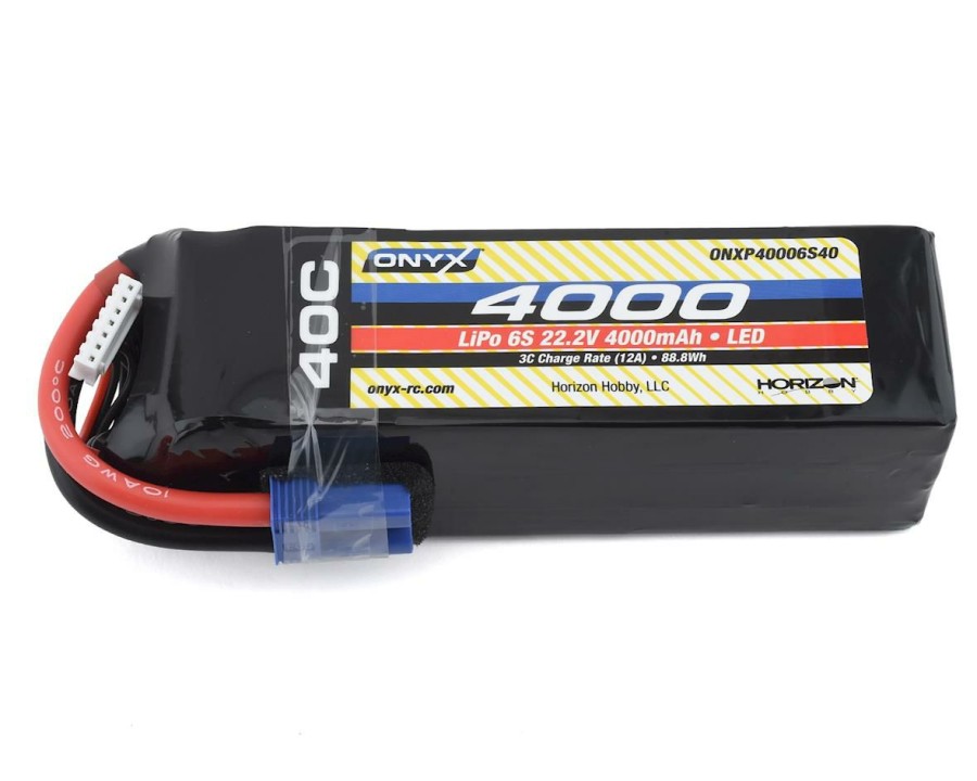 Batteries * | Onyx 6S 40C Soft Case Lipo Battery W/Ec5 & Led (22.2V/4000Mah)