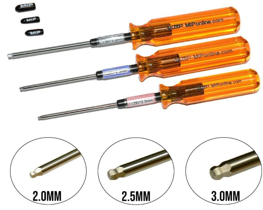 Maintenance * | Mip Thorp Metric Ball End Hex Driver Wrench Set (3) (2.0, 2.5 & 3.0Mm)