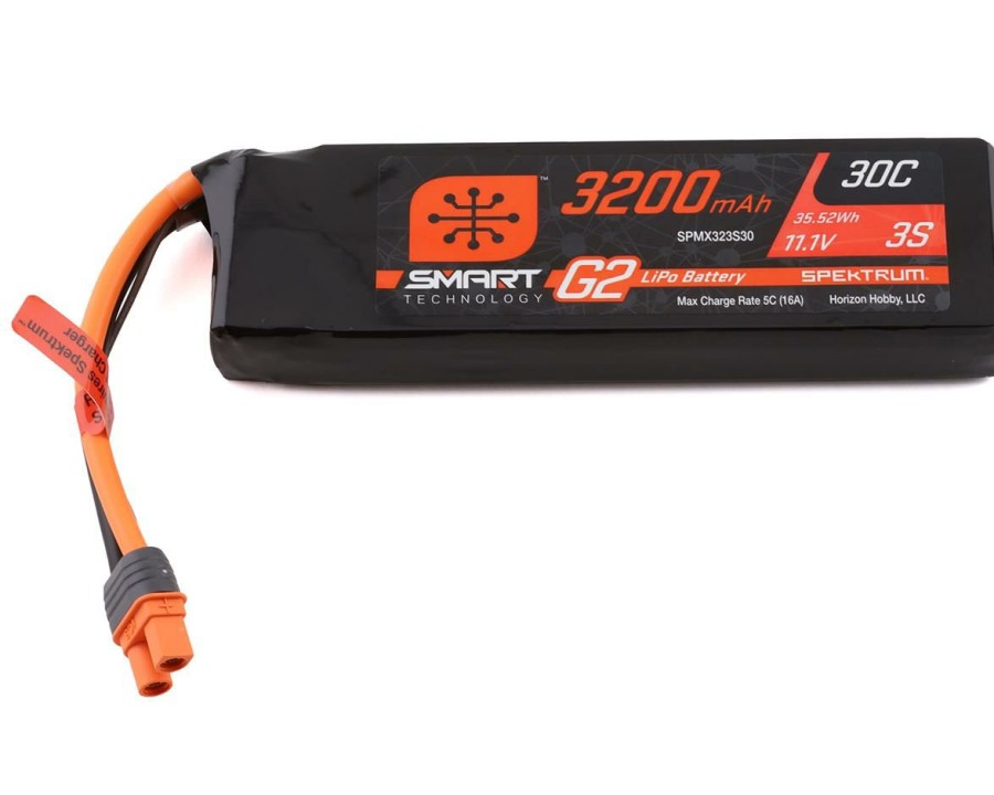 Batteries * | Spektrum Rc 3S Smart G2 Lipo 30C Battery Pack (11.1V/3200Mah) W/Ic3 Connector