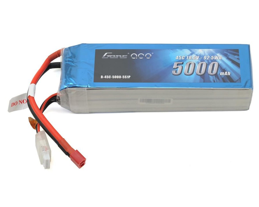 Batteries * | Gens Ace 5S Lipo Battery 45C (18.5V/5000Mah) W/T-Style Connector