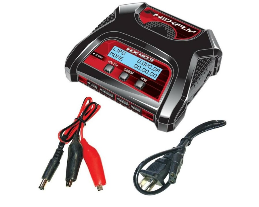 Charging * | Redcat Hexfly Hx-403 Dual Port Ac/Dc Lipo/Life Battery Charger