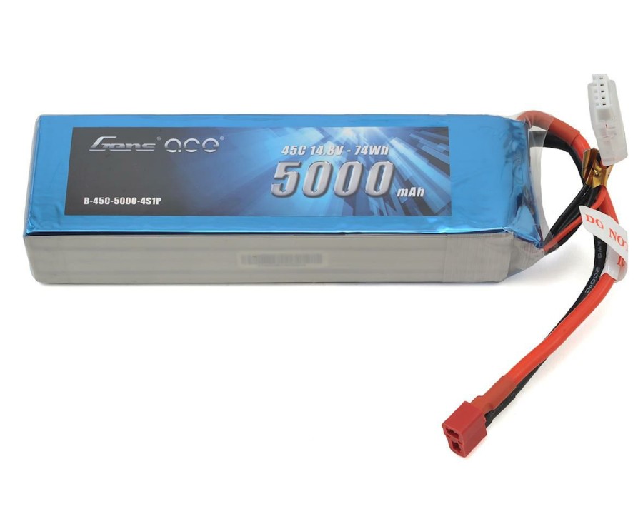 Batteries * | Gens Ace 4S Lipo Battery 45C (14.8V/5000Mah) W/T-Style Connector