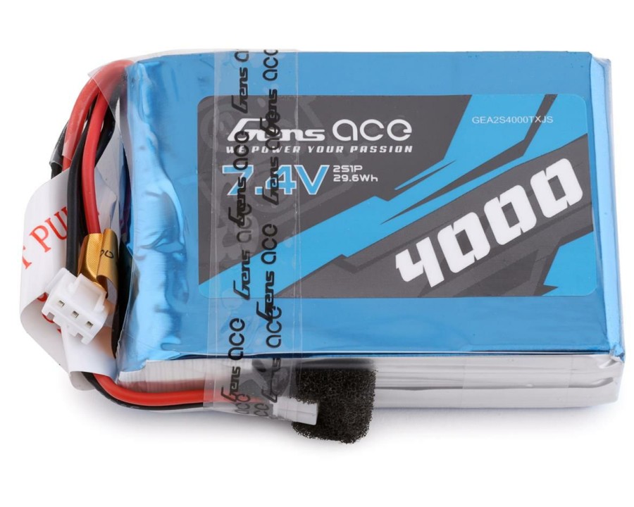 Batteries * | Gens Ace 2S Lipo Transmitter Battery (7.4V/4000Mah) (Dx7, Dx7S, Dx8 & Dx9) W/Jst-Ehr Connector