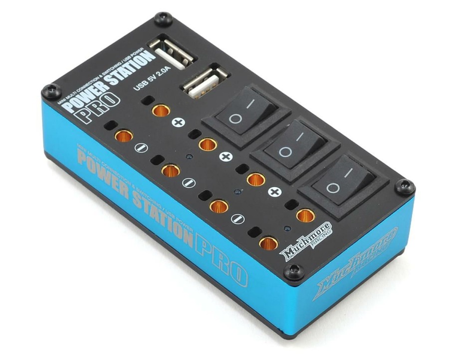 Charging * | Muchmore Power Station Pro Multi-Distributor Box W/Usb (Blue)