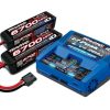 Batteries * | Traxxas Ez-Peak Live 4S "Completer Pack" Multi-Chemistry Battery Charger W/Two Power Cell 4S Batteries (6700Mah)