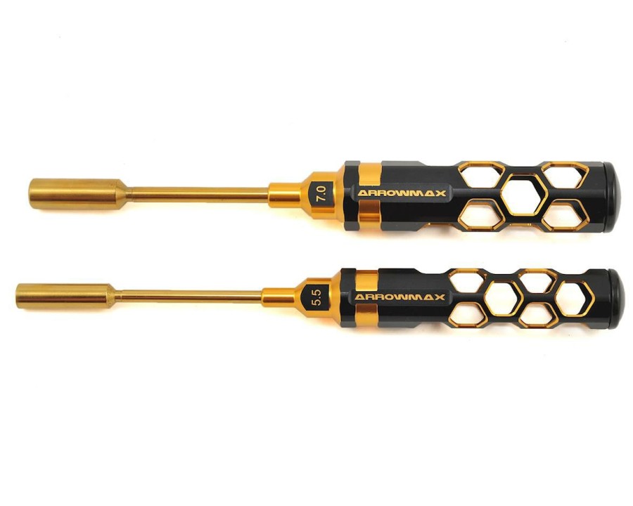 Maintenance * | Am Arrowmax Black Golden Nut Driver Set (5.5 & 7.0Mm)