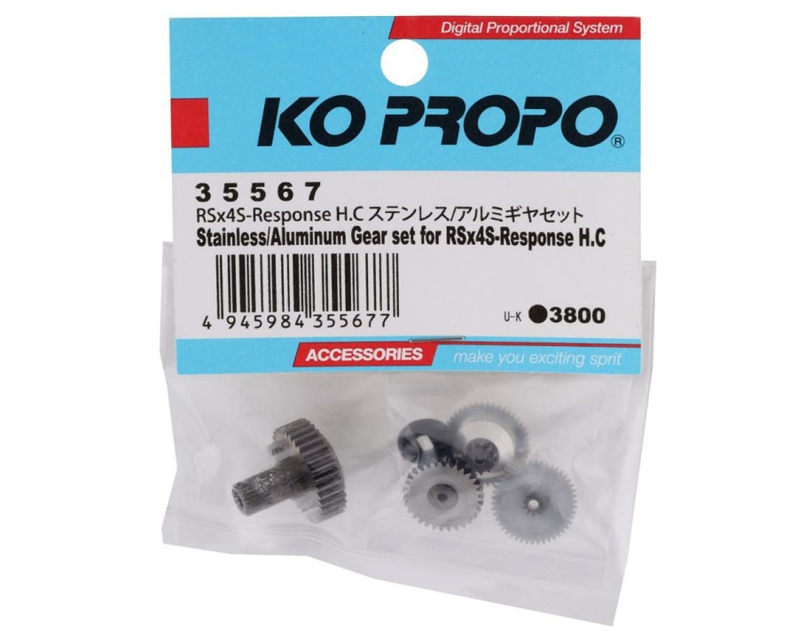 Parts * | Ko Propo Rsx4S-Response H.C Stainless Steel & Aluminum Gear Set