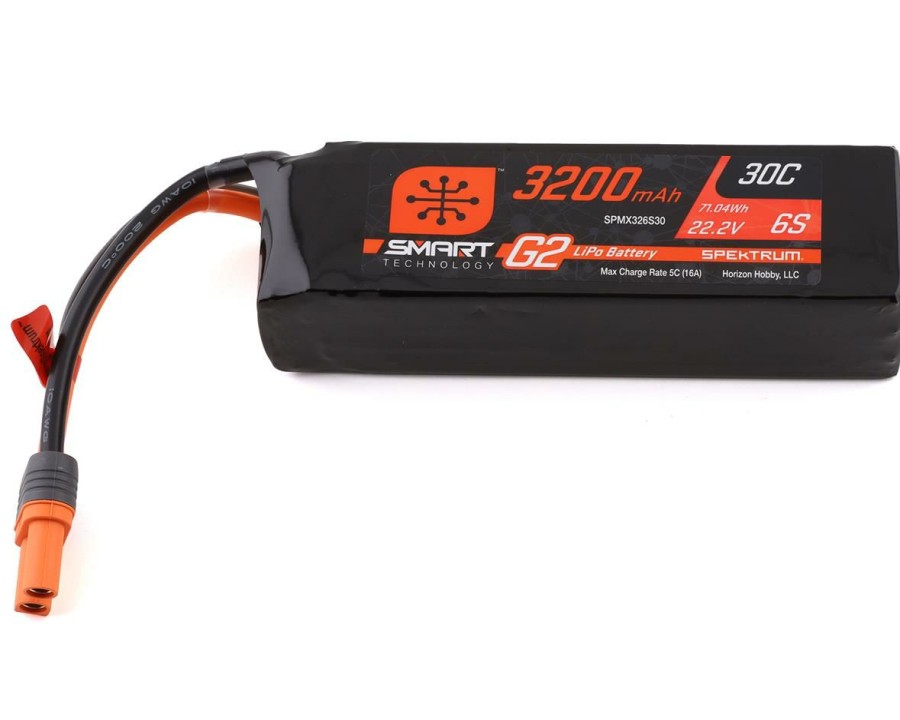 Batteries * | Spektrum Rc 6S Smart G2 Lipo 30C Battery Pack (22.2V/3200Mah) W/Ic5 Connector