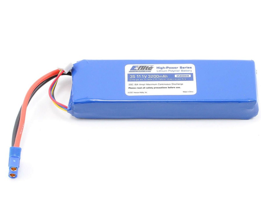 Batteries * | E-Flite 3S Lipo Battery 20C (11.1V/3200Mah) W/Ec3 Connector