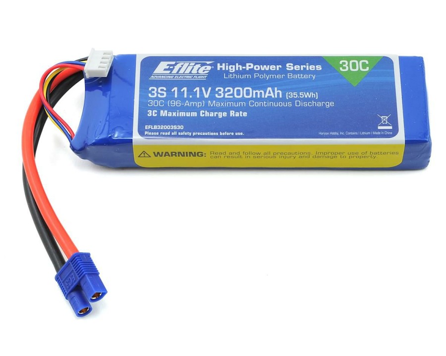 Batteries * | E-Flite 3S Lipo Battery 30C (11.1V/3200Mah) W/Ec3 Connector