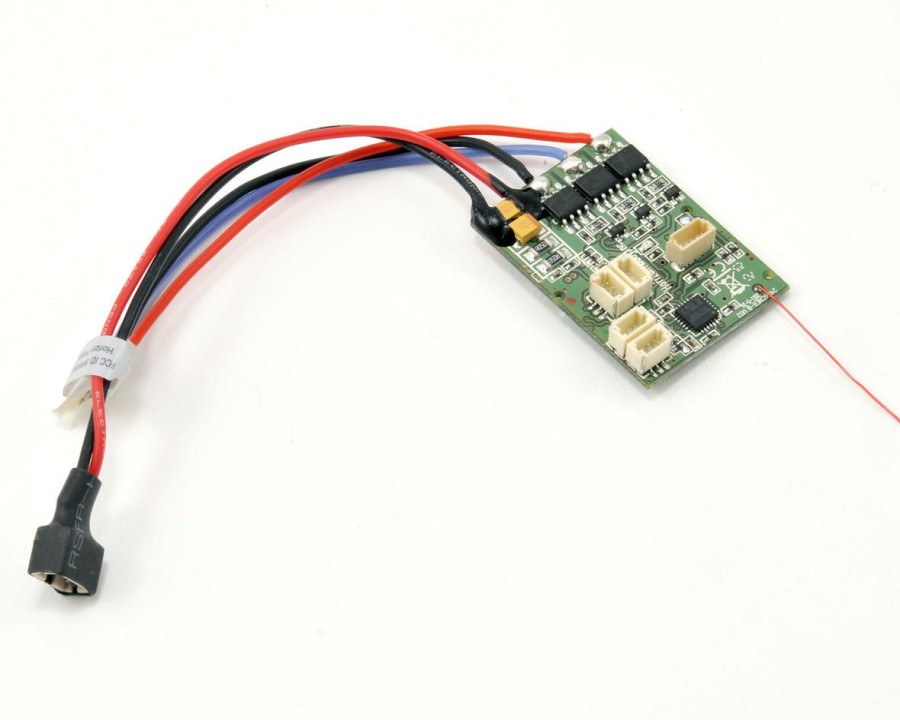 Electronics * | Spektrum Rc As6410Nbl Dsmx 6Ch As3X Receiver W/Brushless Esc