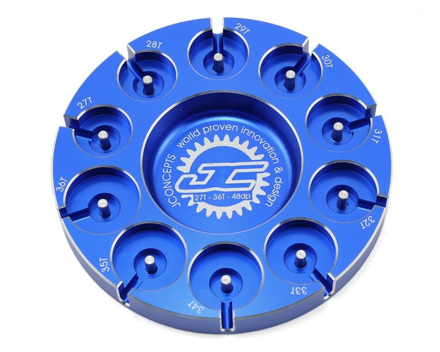 Charging * | Jconcepts Aluminum Pinion Puck Stock Range (Blue)