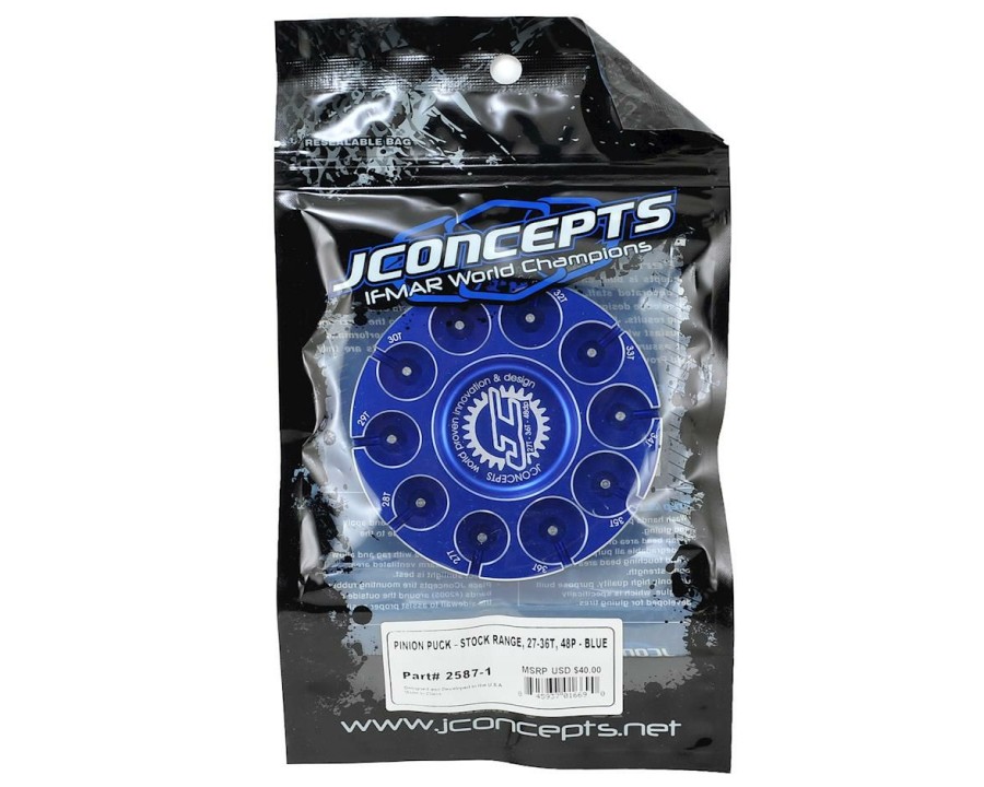 Charging * | Jconcepts Aluminum Pinion Puck Stock Range (Blue)