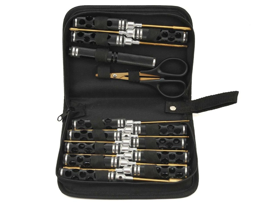 Maintenance * | Maxline R/C Products 14 Piece Honeycomb Tool Set W/Case (Black)