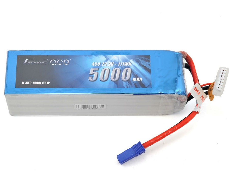 Batteries * | Gens Ace 6S Lipo Battery 45C (22.2V/5000Mah) W/Ec5 Connector