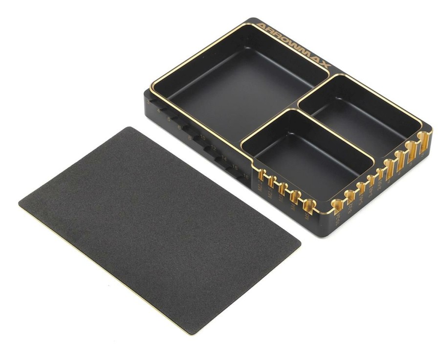 Maintenance * | Am Arrowmax Aluminum Black Golden Parts Tray