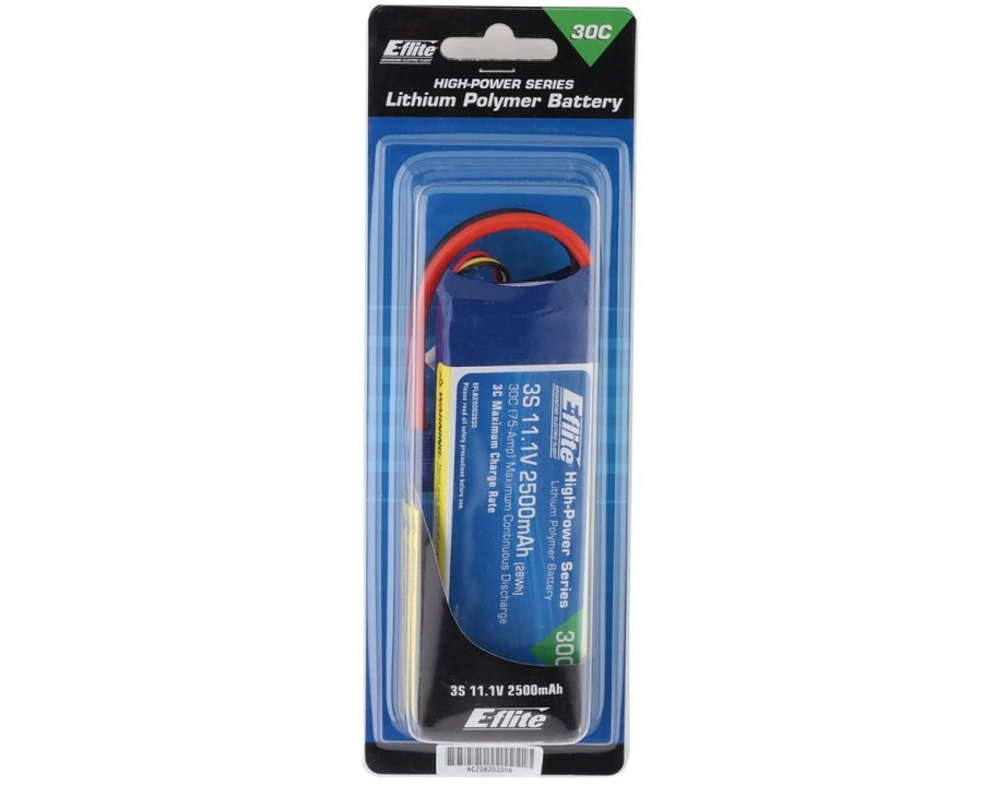 Batteries * | E-Flite 11.1V 2500Mah 3S 30C Lipo, Battery: Ec3