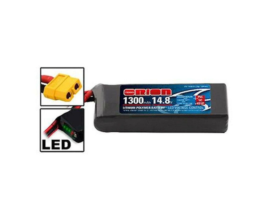 Batteries * | Team Orion Racing Drones Lipo 1300 14.8V 75C W/Xt-60 Connector