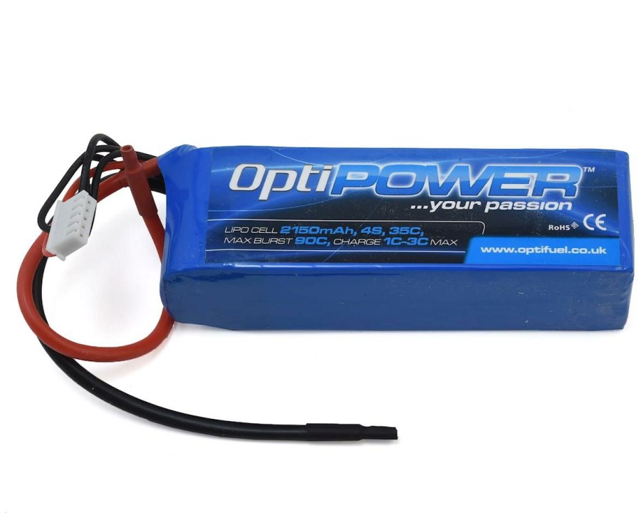 Batteries * | Optipower 4S 35C Lipo Battery (14.8V/2150Mah)