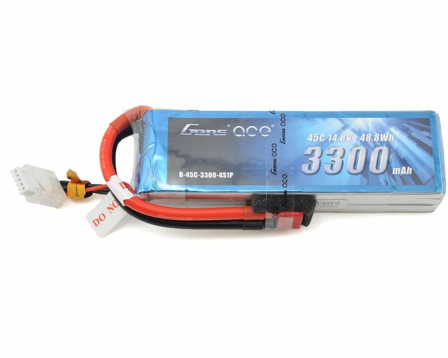 Batteries * | Gens Ace 4S Lipo Battery 45C (14.8V/3300Mah) W/T-Style Connector