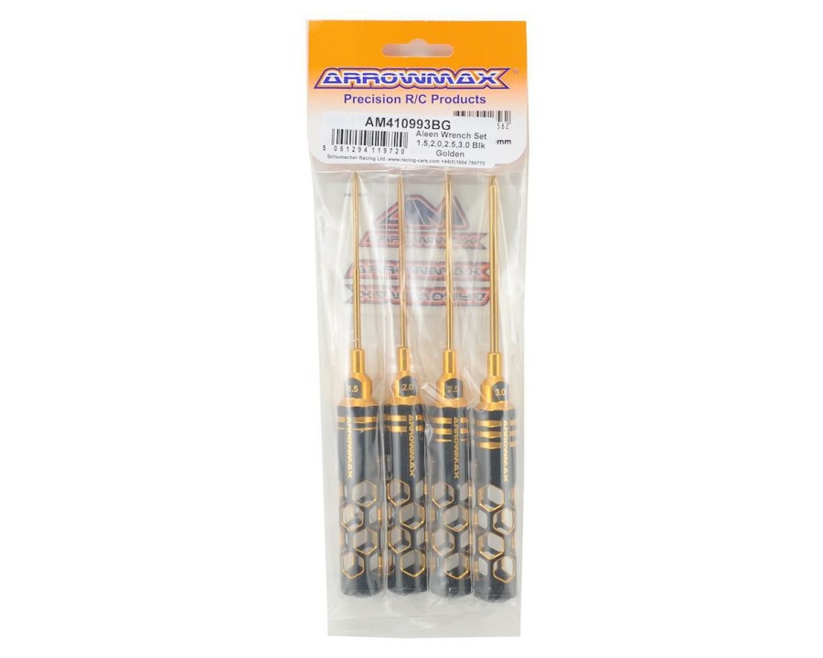 Maintenance * | Am Arrowmax Black Golden Metric Allen Wrench Set (1.5, 2.0, 2.5 & 3.0Mm)