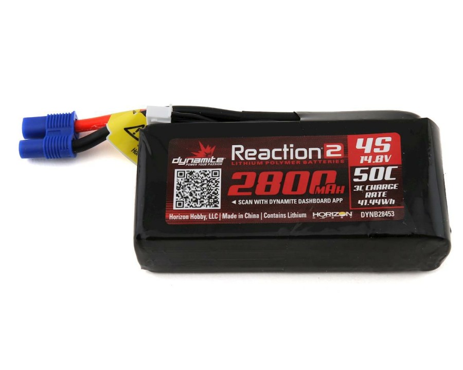 Batteries * | Dynamite Reaction 2.0 4S 50C Lipo Battery W/Ec5 (14.8V/2800Mah)