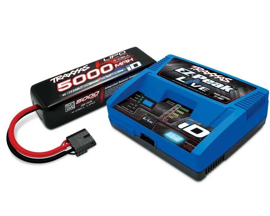 Charging * | Traxxas Ez-Peak Live 4S "Completer Pack" Battery Charger W/One Power Cell Battery (5000Mah)