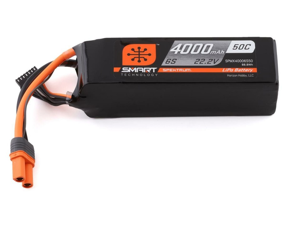 Batteries * | Spektrum Rc 6S Smart 50C Lipo Battery Pack W/Ic5 Connector (22.2/4000Mah)