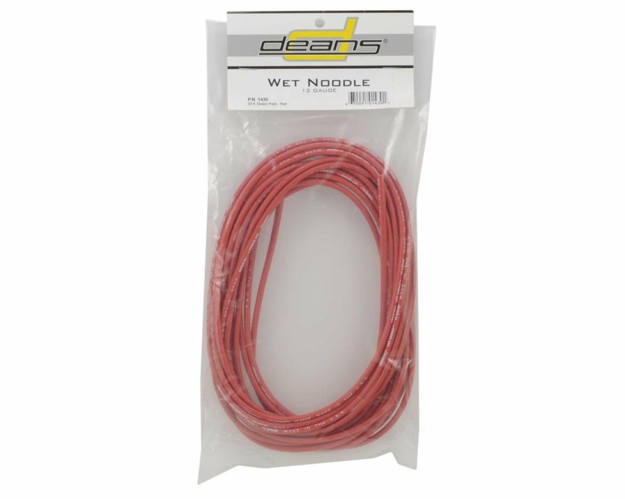 Electronics * | Deans Wet Noodle 12 Gauge 25 (Red)