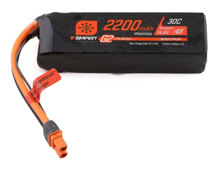 Batteries * | Spektrum Rc 4S Smart G2 Lipo 30C Battery Pack W/Ic3 Connector (14.8V/2200Mah)