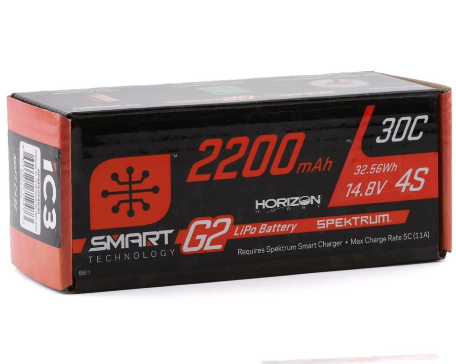 Batteries * | Spektrum Rc 4S Smart G2 Lipo 30C Battery Pack W/Ic3 Connector (14.8V/2200Mah)