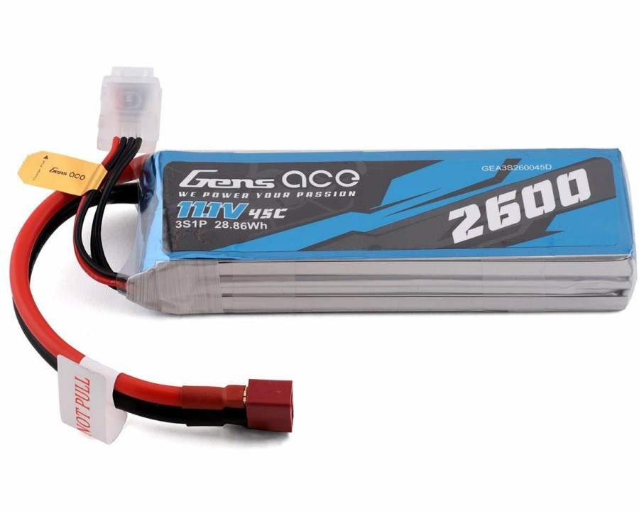 Batteries * | Gens Ace 3S Lipo Battery 45C (11.1V/2600Mah) W/T-Style Connector