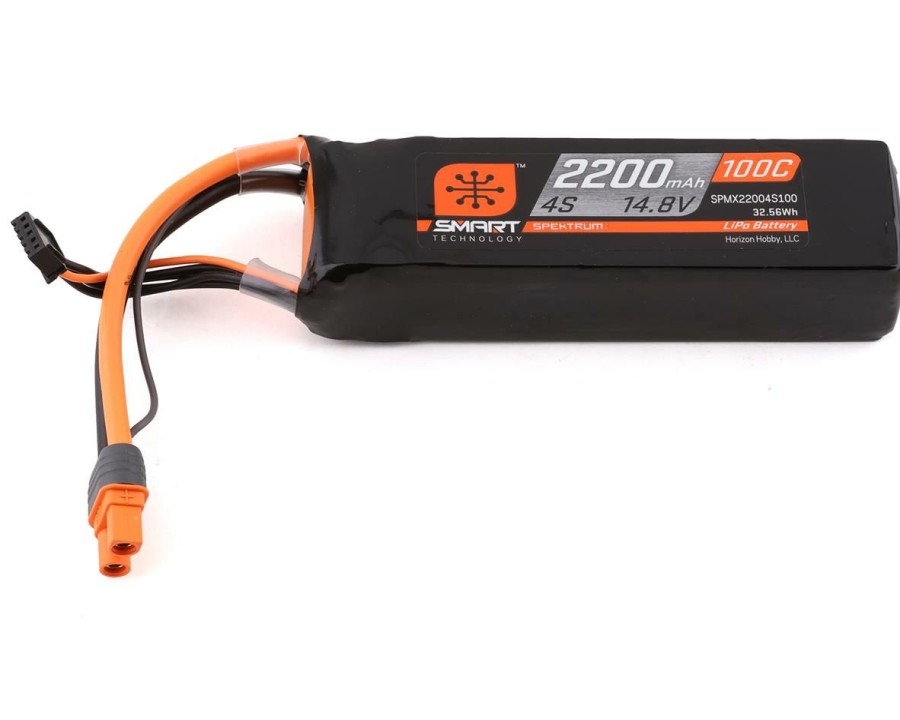 Batteries * | Spektrum Rc 4S Smart Hardcase 100C Lipo Battery W/Ic3 Connector (14.8V/2200Mah)