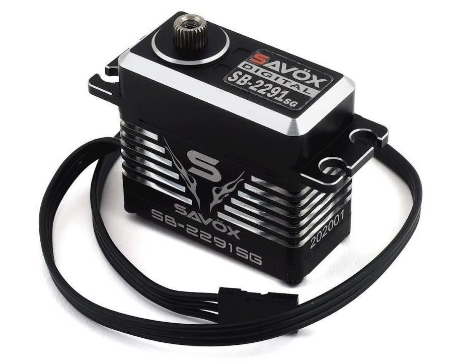 Electronics * | Savox Sb-2291Sg Black Edition Monster Speed Brushless Steel Gear Servo (High Voltage)