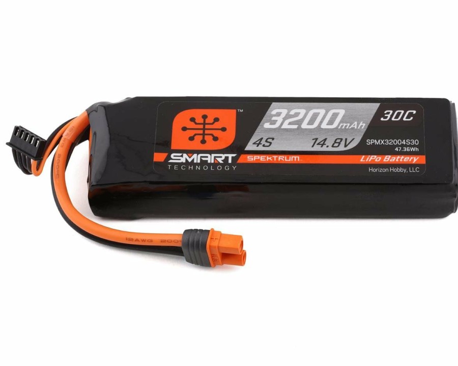 Batteries * | Spektrum Rc 4S Smart 30C Lipo Battery Pack W/Ic3 Connector (14.8V/3200Mah)