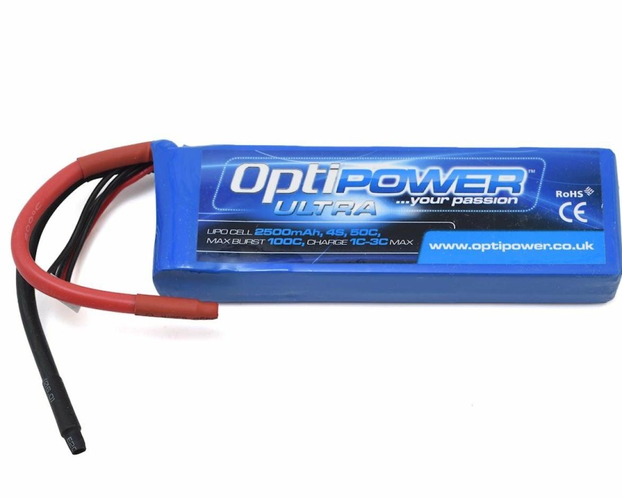 Batteries * | Optipower 4S 50C Lipo Battery (14.8V/2500Mah)