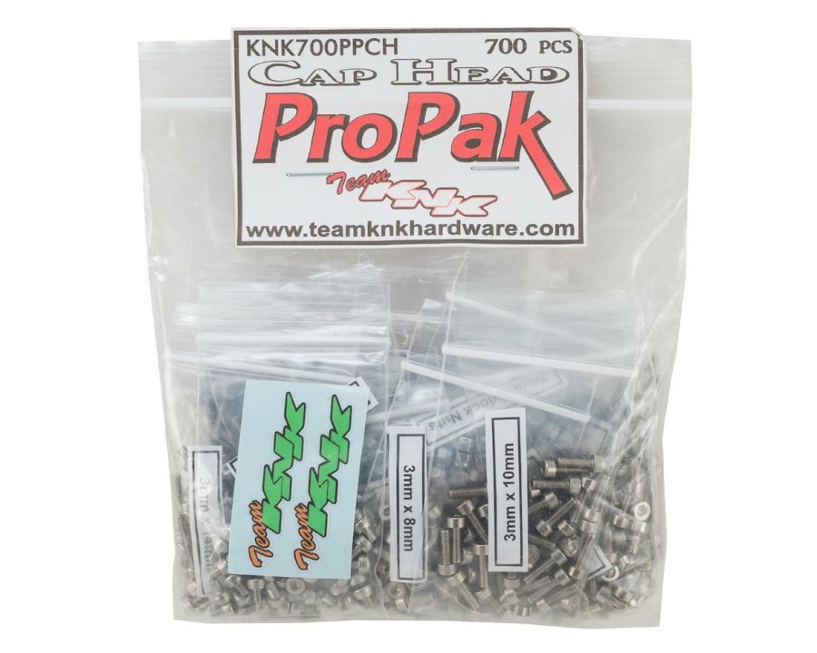 Parts * | Team Knk Cap Head Pro Pak Stainless Screw Kit (700)