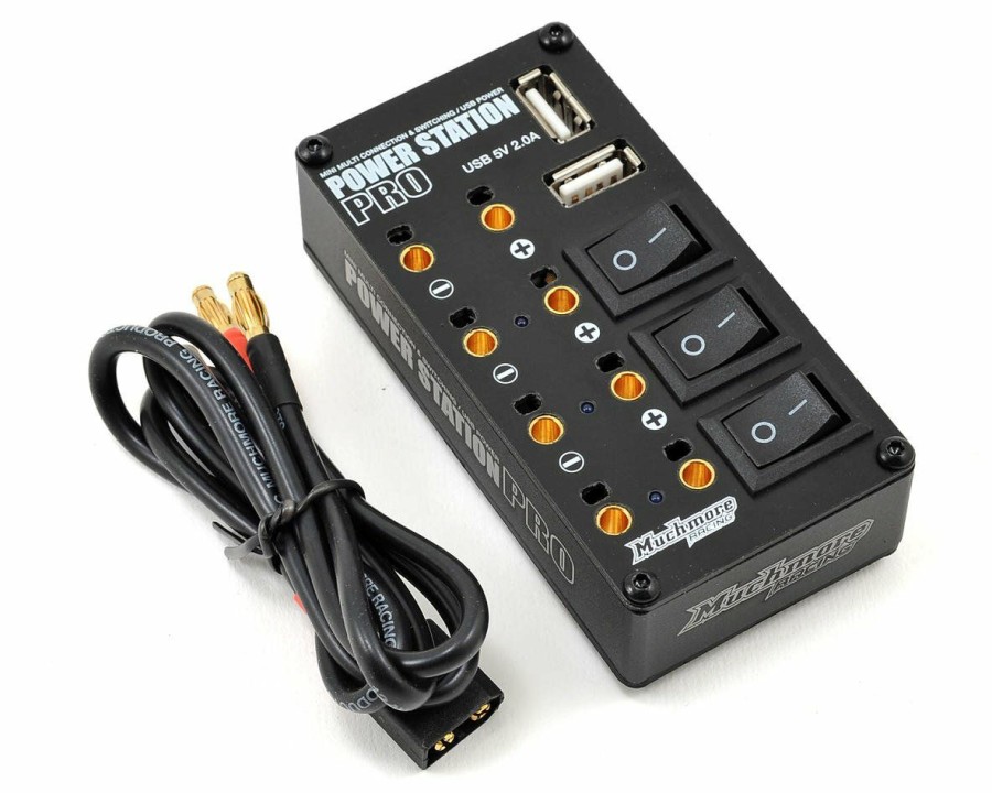 Charging * | Muchmore Power Station Pro Multi-Distributor Box W/Usb (Black)