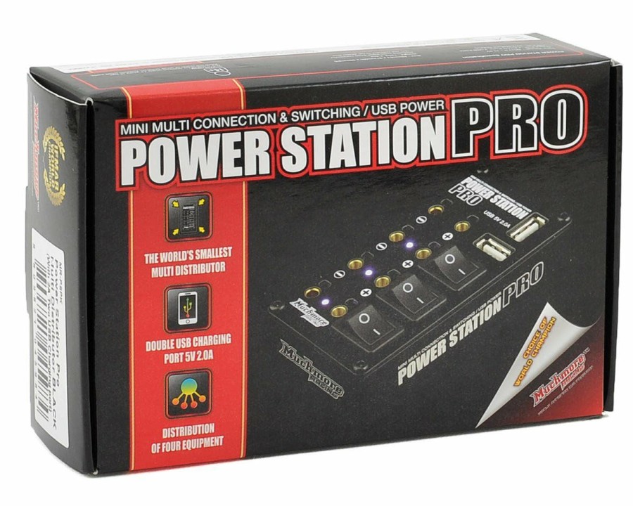 Charging * | Muchmore Power Station Pro Multi-Distributor Box W/Usb (Black)